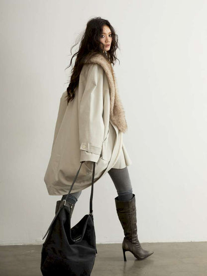 Detachable Fur Shell Long Jacket【s0000015194】