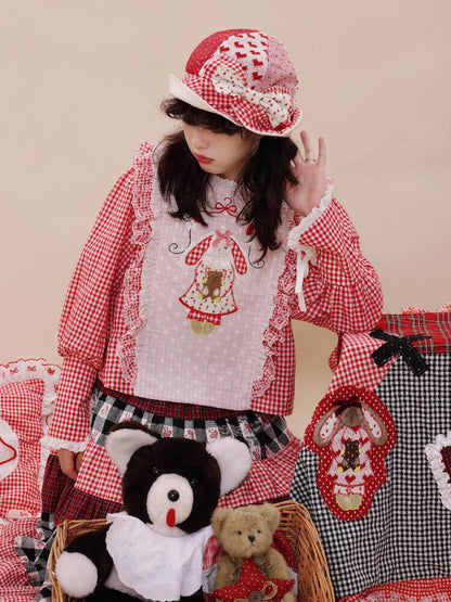 Patchwork Bow Remake Pot Hat【s0000019286】