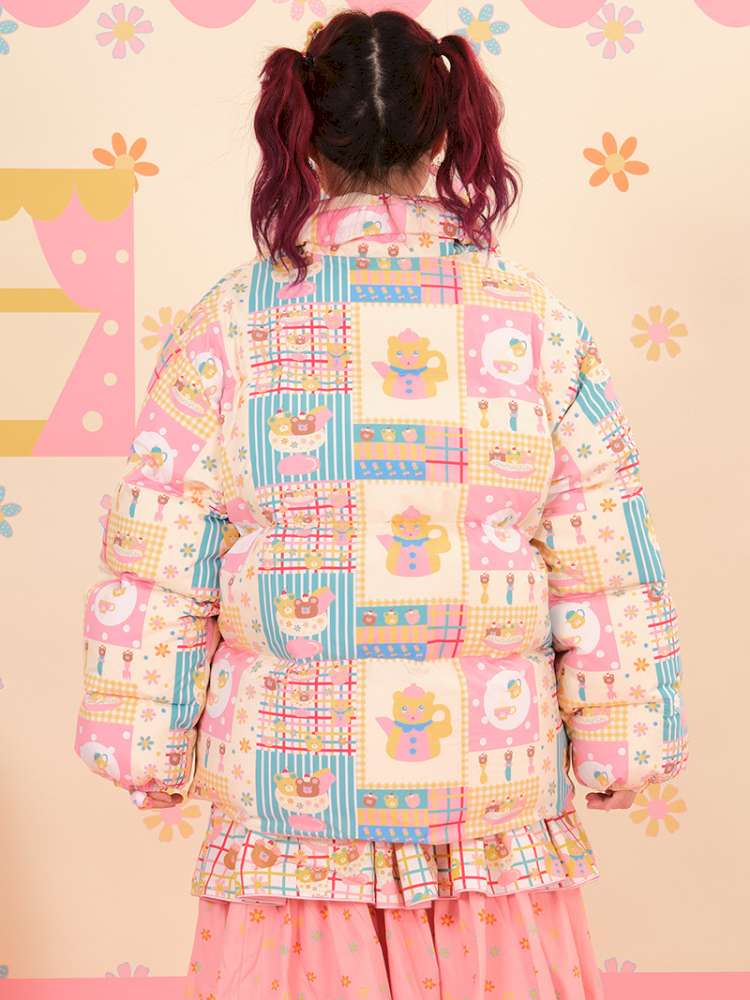 Showa Sweets House White Duck Down Jacket【s0000015167】