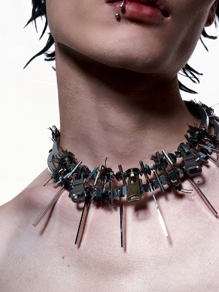 Nothingness Fifth Element Zip Necklace【s0000018859】