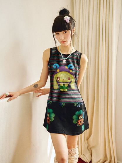Ladybug Party Striped Forest Dress【s0000018700】