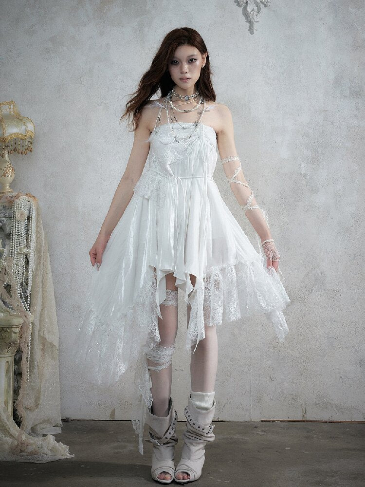 Dreamy Heiress Lace Chiffon Dress【s0000017984】