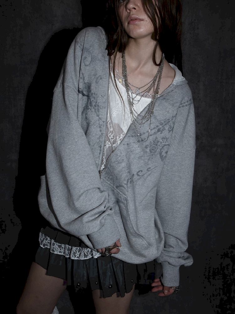 Loose Hooded Sweatshirt【s0000010528】