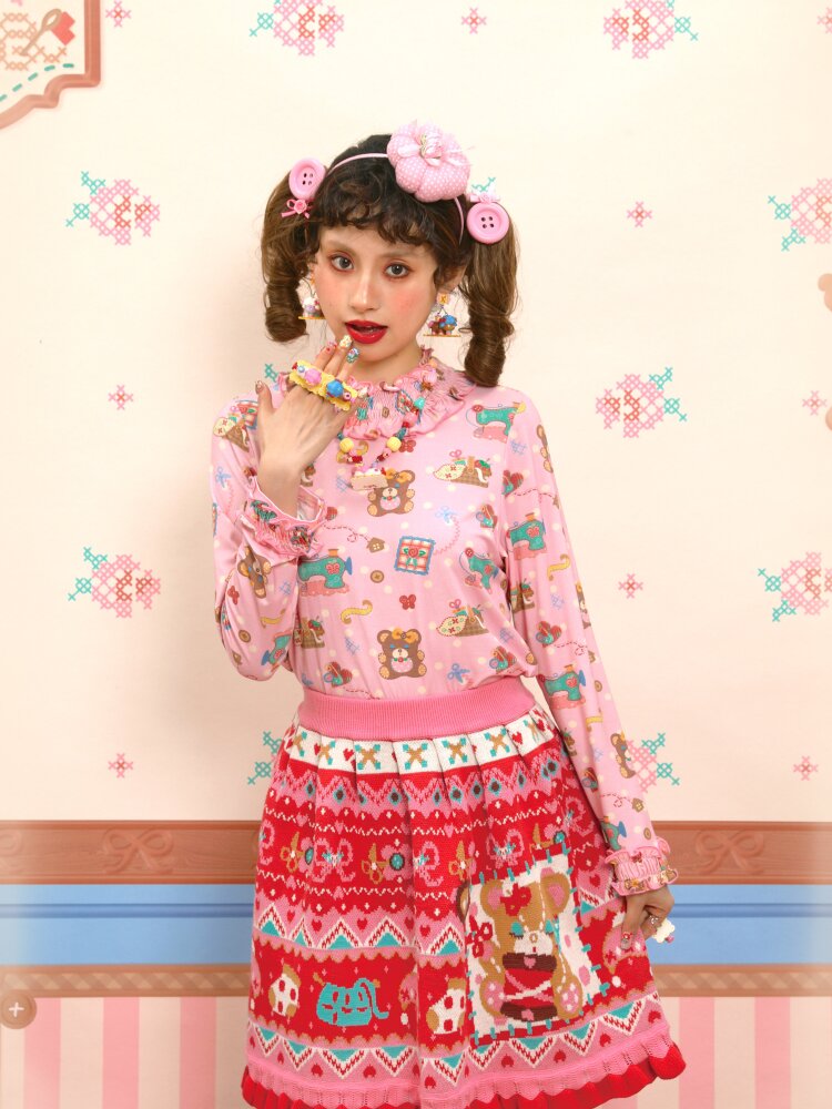 Cable Lace Collar Stretch Cotton【s0000015564】