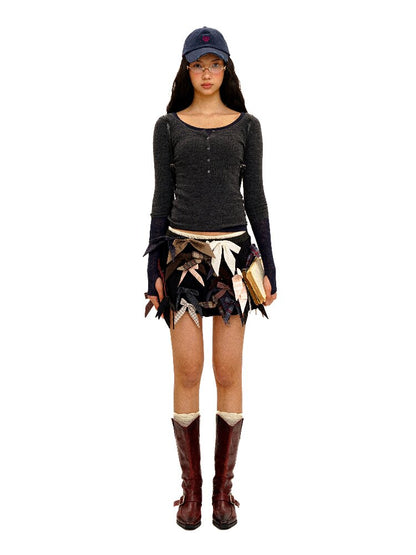 Irregular Multi Bow Pleated Skirt【s0000016099】