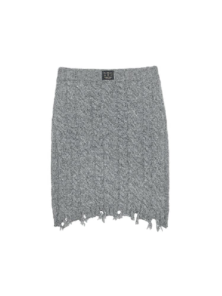Twisted Flower Knit Cardigan Halter Skirt Set【s0000011570】
