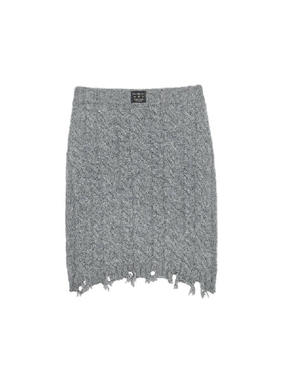 Twisted Flower Knit Cardigan Halter Skirt Set【s0000011570】