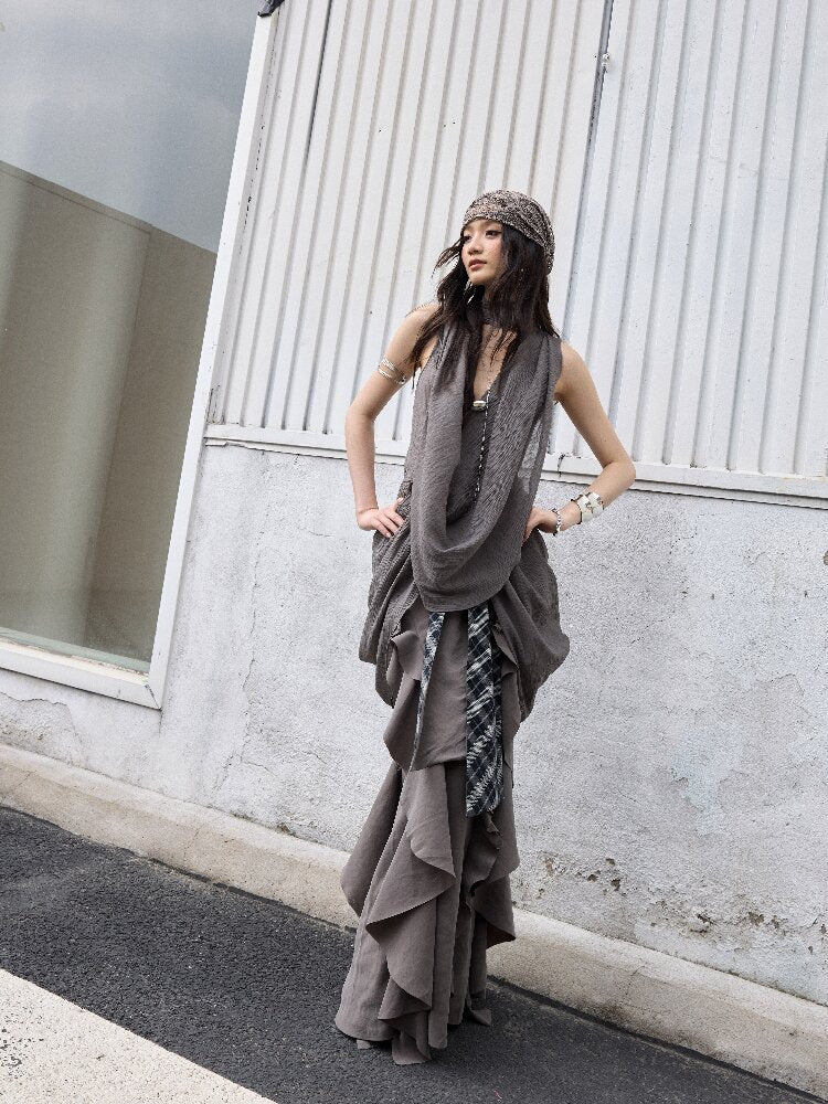 Urban Lazy Ruffle Lace-up Skirt【s0000016865】