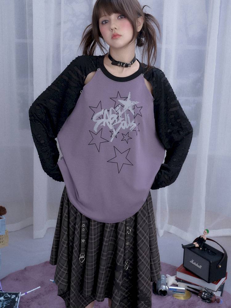 Raglan Sleeve Loose Fit T-Shirt【s0000014363】