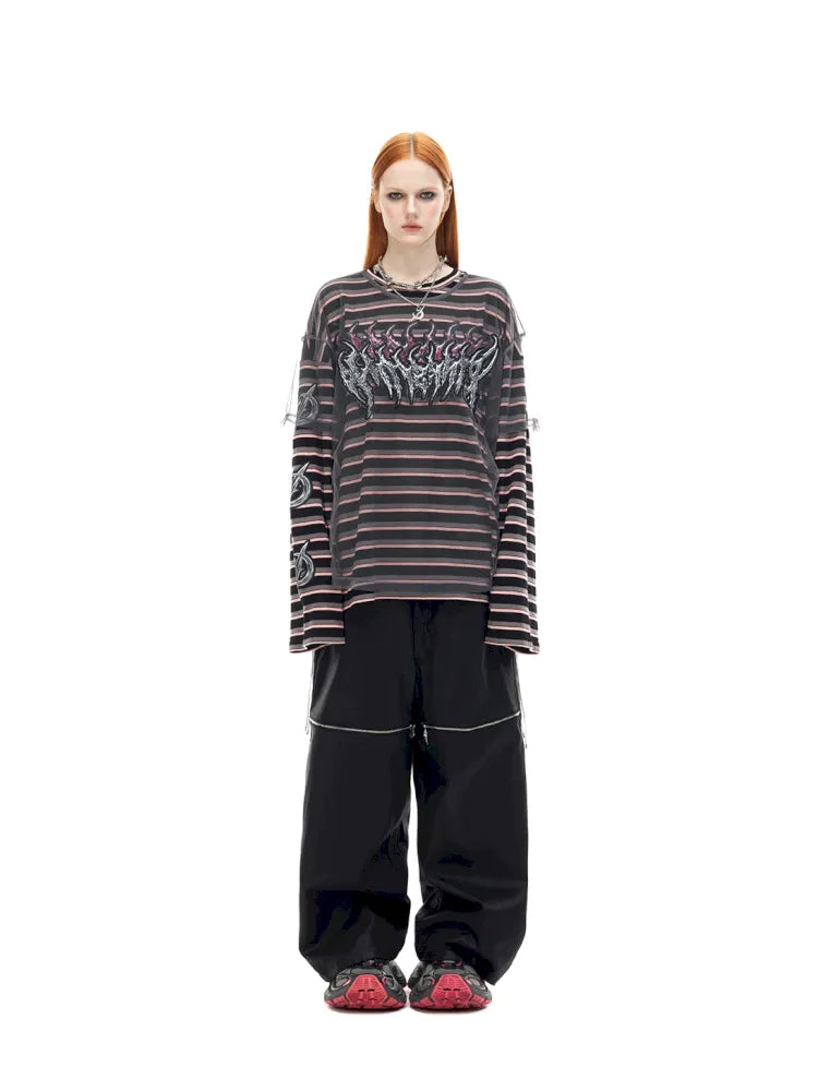 Authentic Two-Piece Striped T-Shirt【s0000014009】