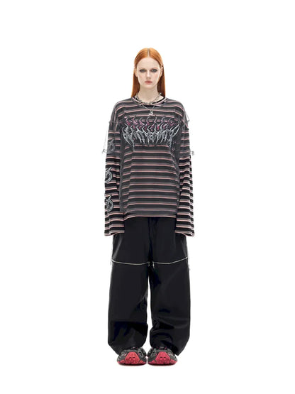 Authentic Two-Piece Striped T-Shirt【s0000014009】