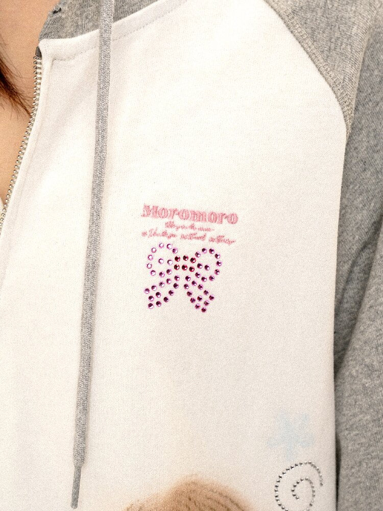 Horse Diamond Hooded Sweatshirt【s0000016436】