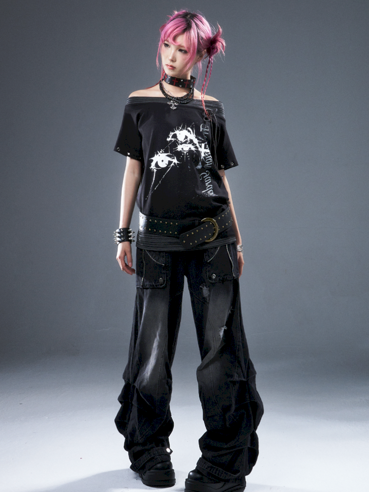 Casual loose-fitting top T-shirt【s0000012947】