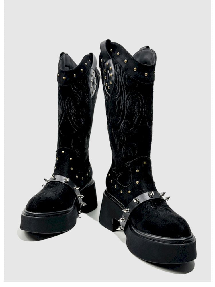 Thick Bottom Western Boots【s0000013764】