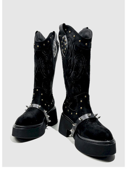 Thick Bottom Western Boots【s0000013764】