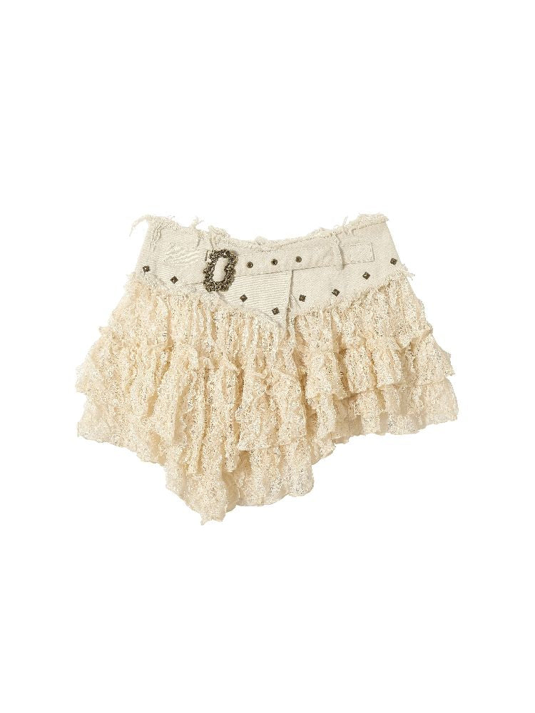 Lace Mesh Half Skirt【s0000011431】
