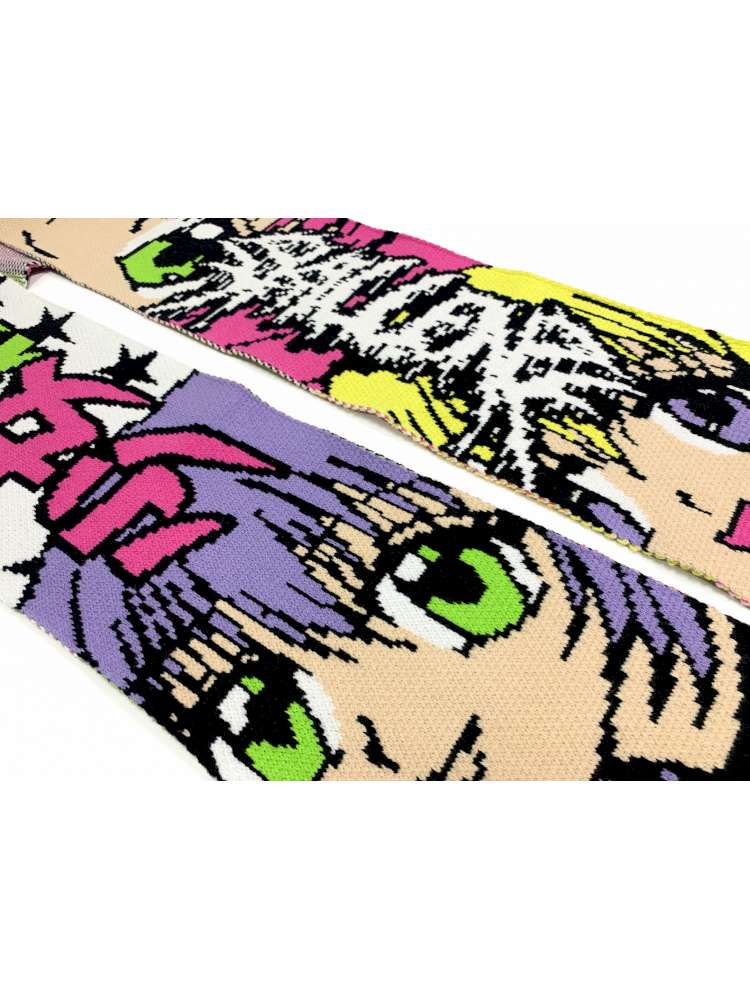 2D Anime Subculture Kpop Knitted Scarves【s0000014917】