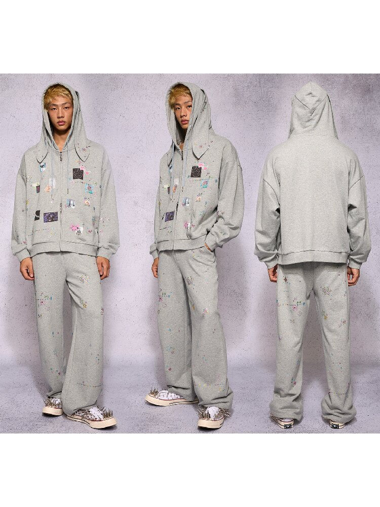 Rhinestone Heavy Duty Sweatpants【s0000018740】