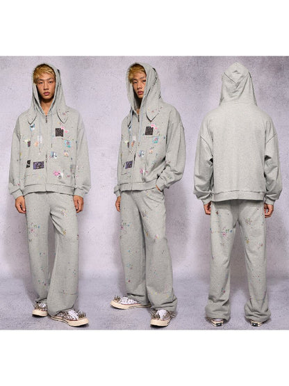 Rhinestone Heavy Duty Sweatpants【s0000018740】