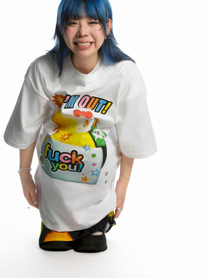 Streetwear loose cotton T-shirt【s0000013171】