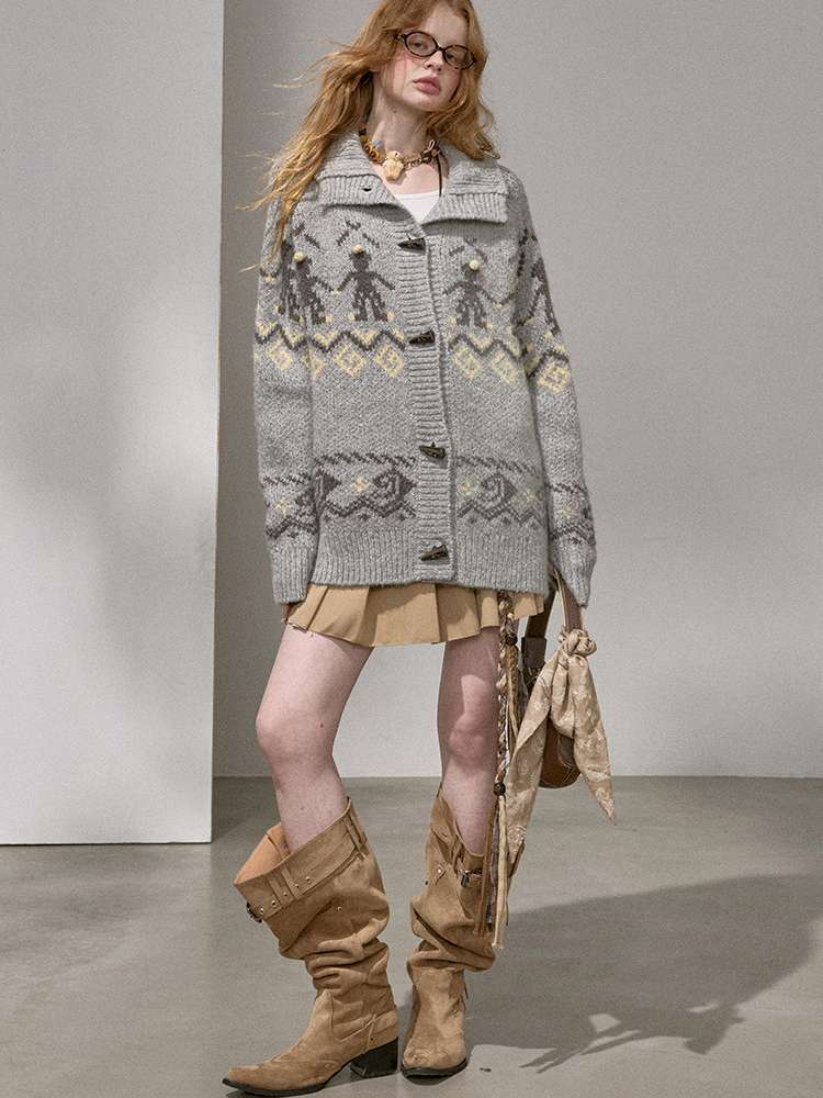 Furball Knitted Cardigan Jacket【s0000015222】