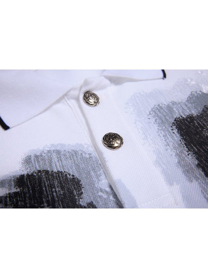Vertigo Eye Print Polo Shirt【s0000016961】