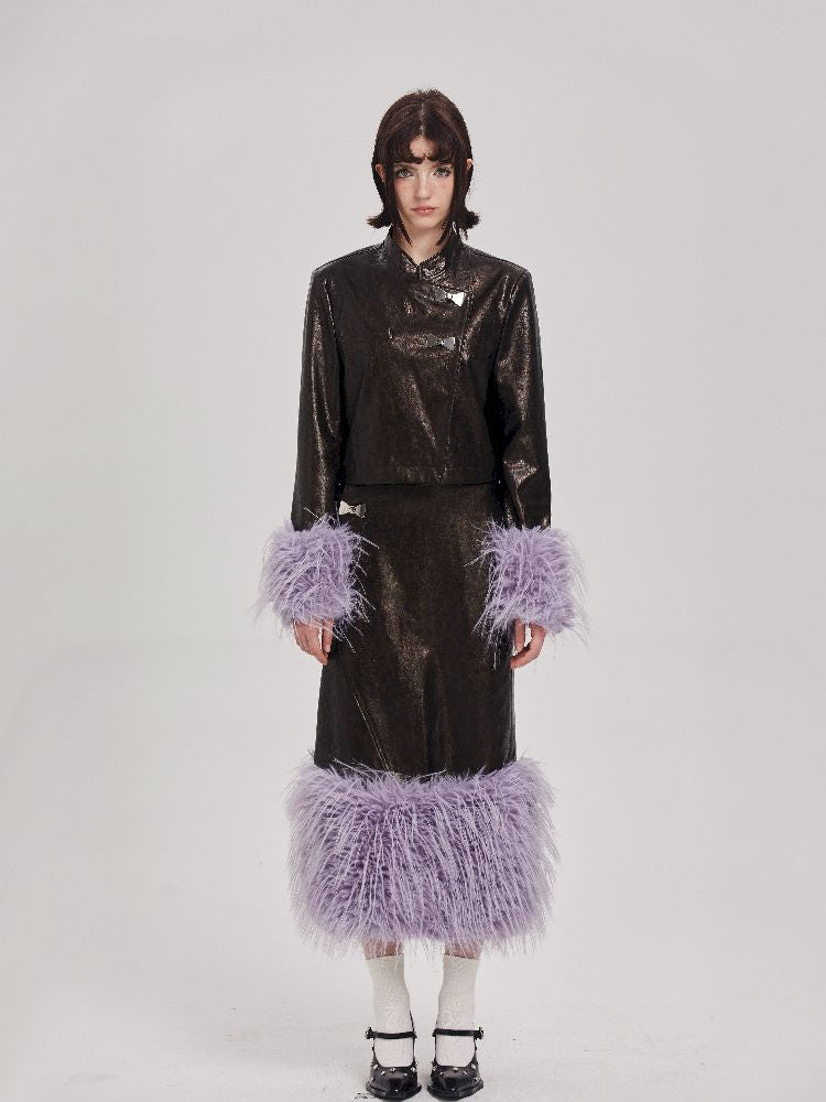 Removable long half-skirt【s0000005289】