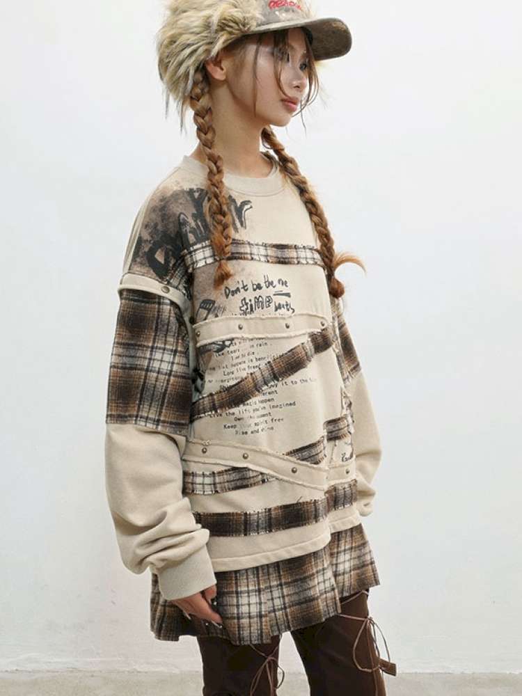 Wasteland Print Detachable Sweatshirt【s0000014831】