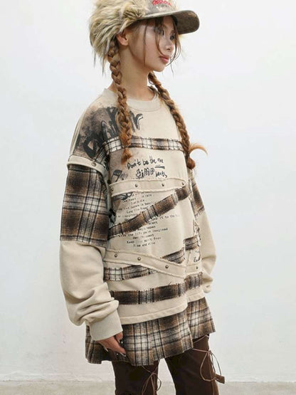 Wasteland Print Detachable Sweatshirt【s0000014831】