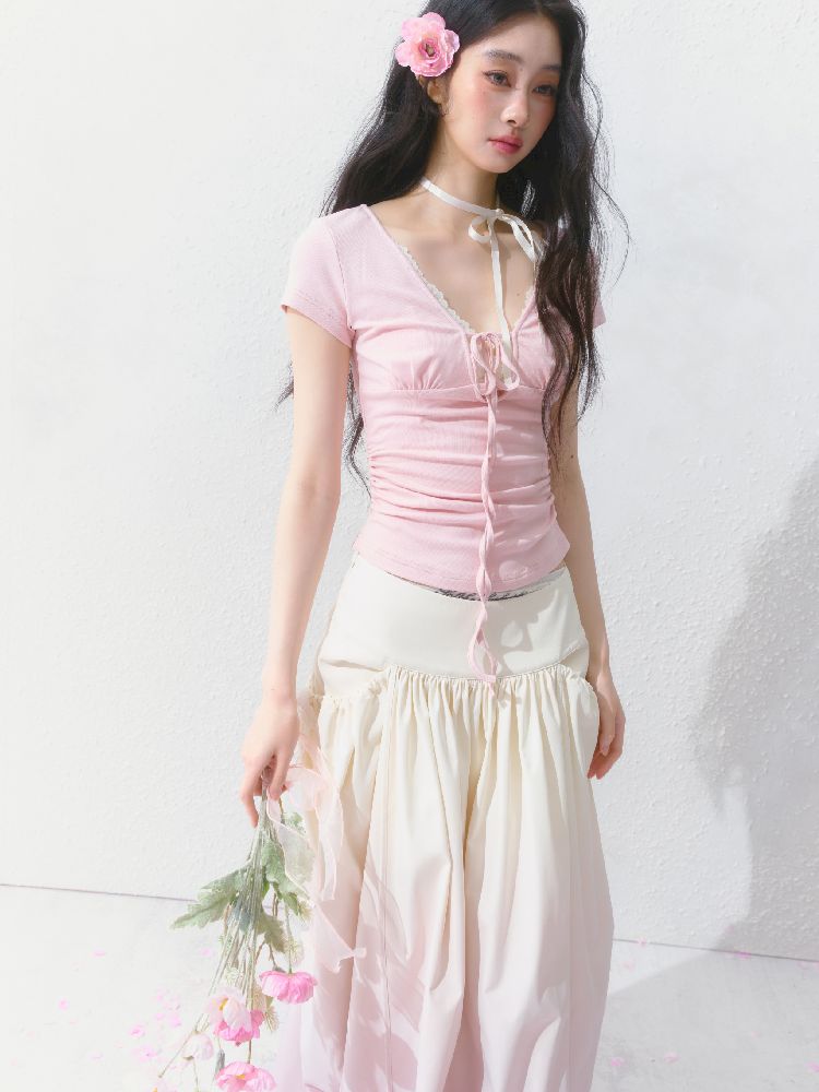 High-Waisted Half-Length Skirt【s0000012144】