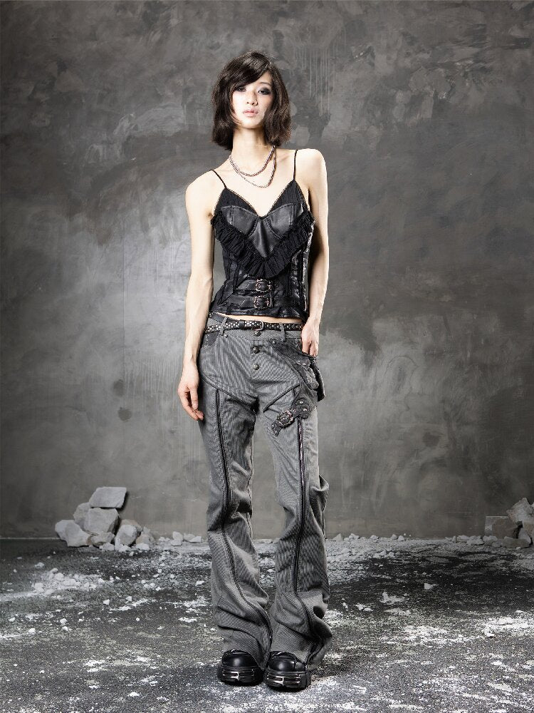 Splicing Fake Two Suspender Bandeau【s0000015953】