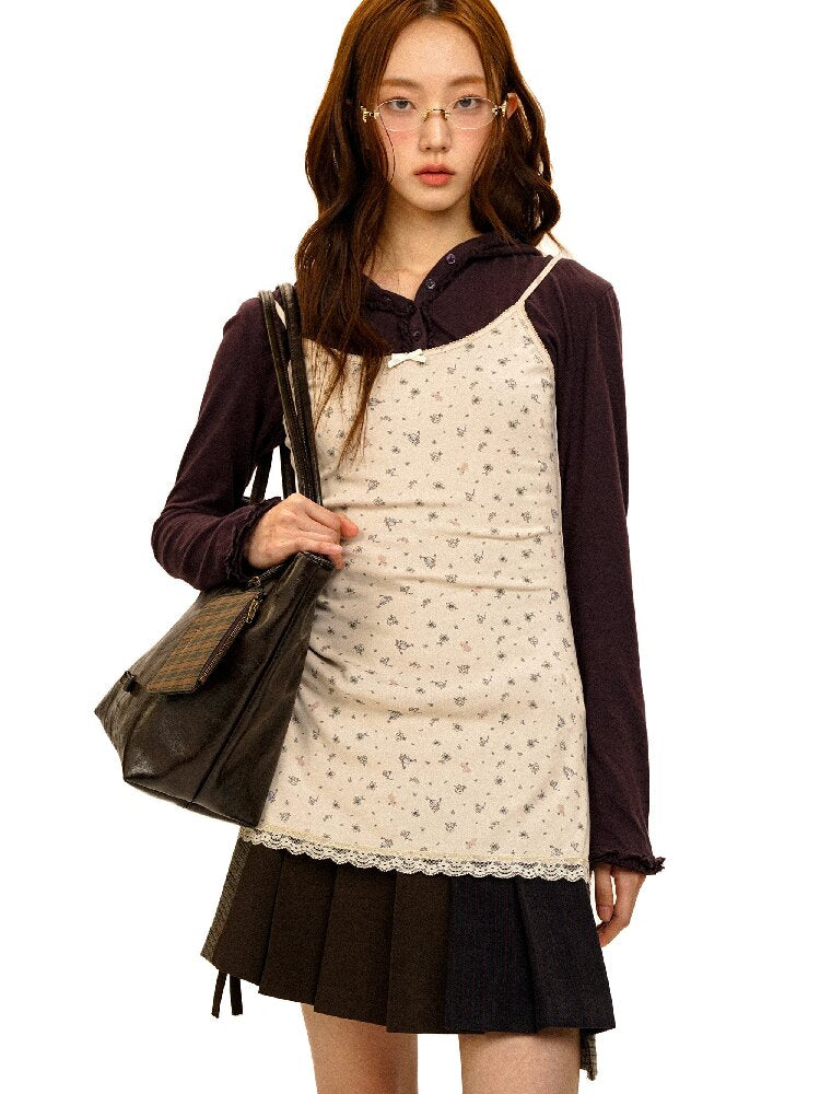 Hand Painted Floral Lace Dress【s0000017923】