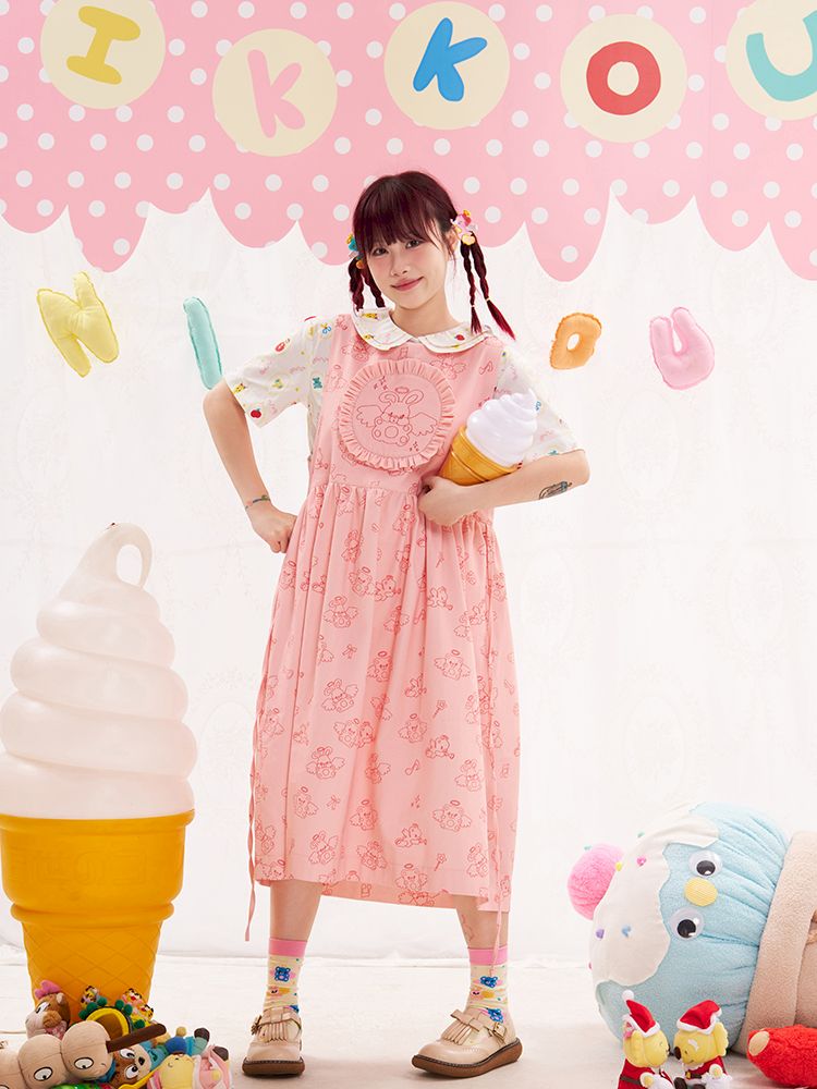 Animal Angel Strappy Skirt Tank Top Skirt【s0000013191】