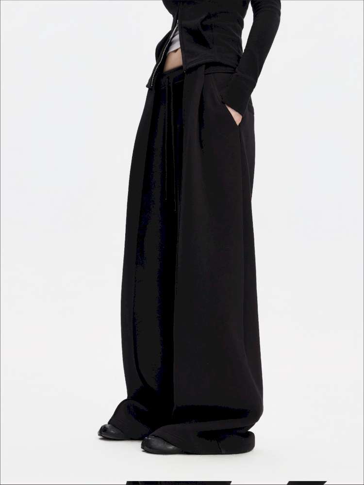 American Scimitar Drape Wide-Leg Slacks【s0000014877】