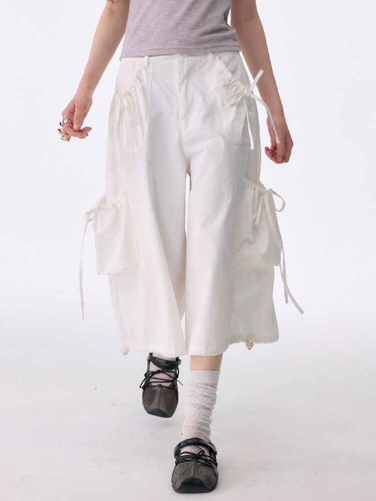 Multi-Pocket Wide-Leg Casual Pants【s0000017672】