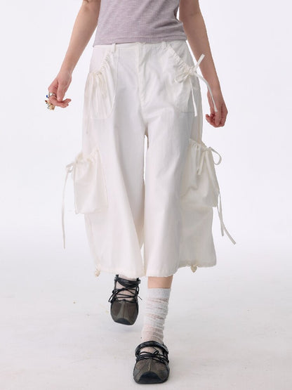 Multi-Pocket Wide-Leg Casual Pants【s0000017672】