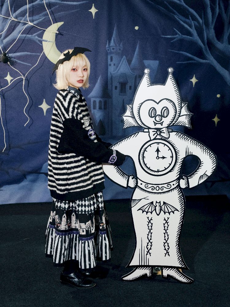 Striped Plush Colorblock Sweatshirt【s0000011560】