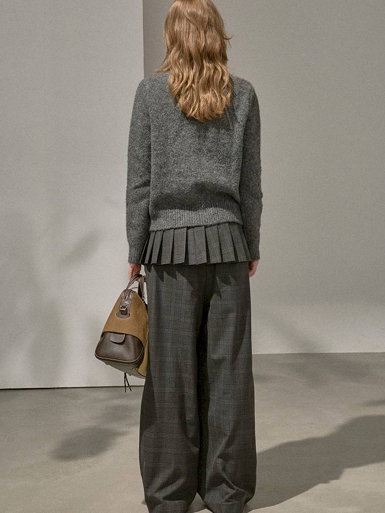 Penguin Jacquard Crewneck Knit Sweater【s0000014396】