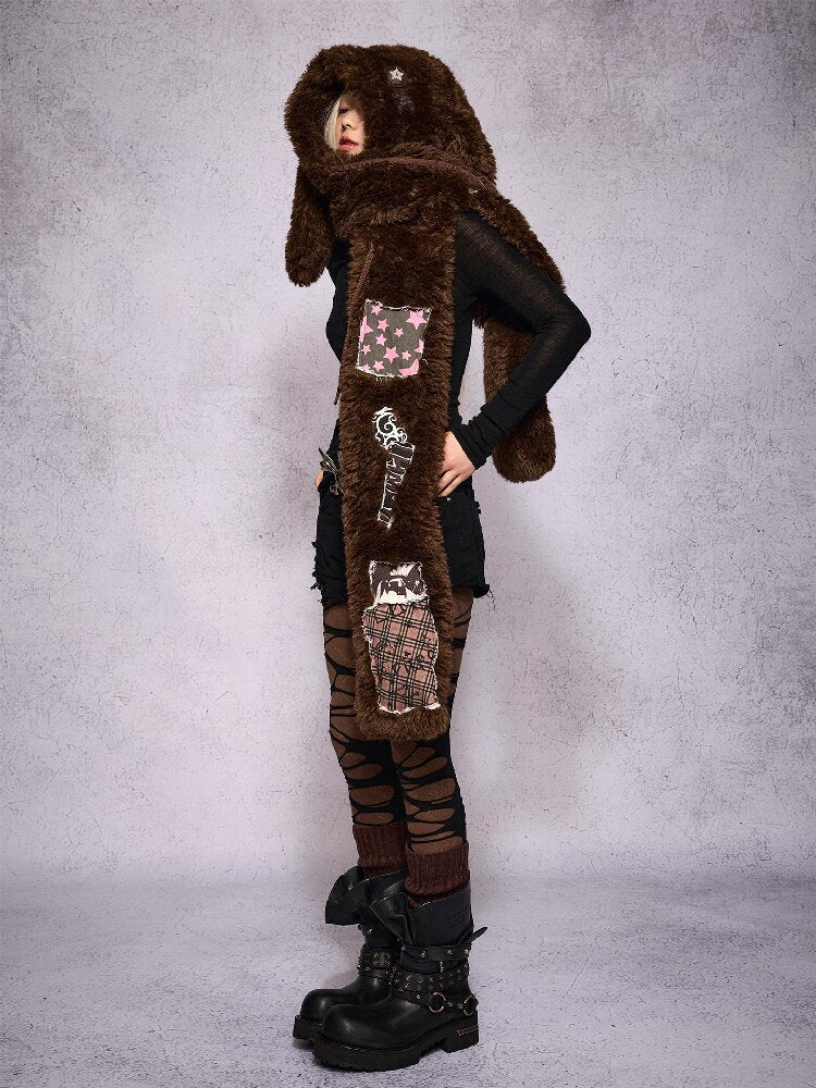 Lop Rabbit Doll Hat Scarf【s0000019135】