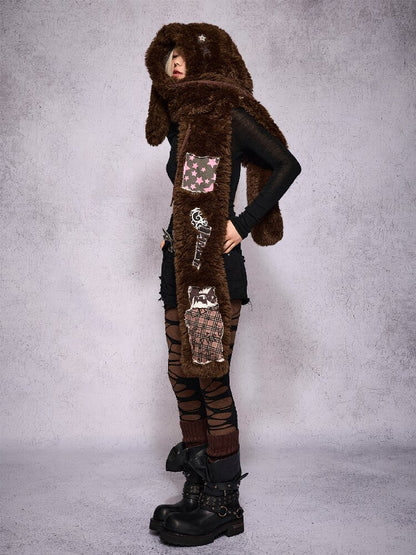 Lop Rabbit Doll Hat Scarf【s0000019135】