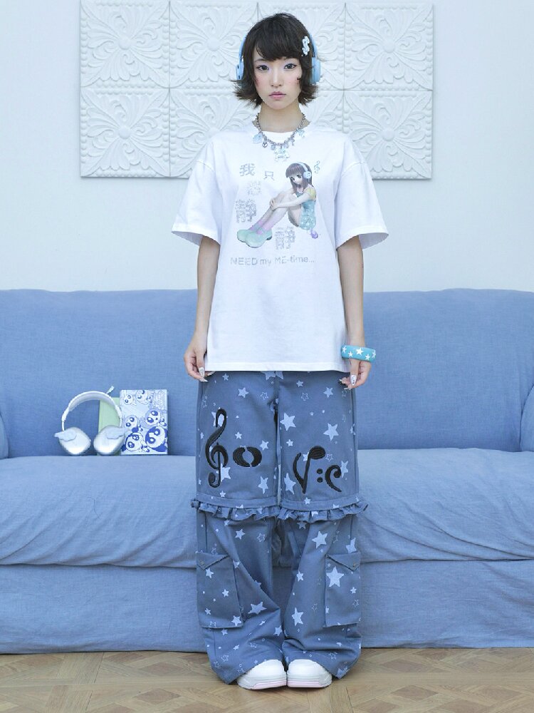 Sparkling Print Short Sleeve Tee【s0000017130】