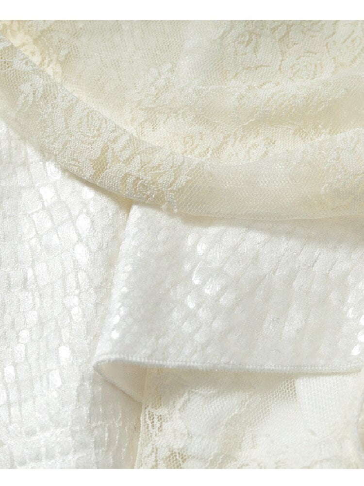 Baroque Velvet Lace A-Line Skirt【s0000016988】