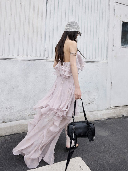 Romantic Ruffle Two-Piece Dress【s0000016868】