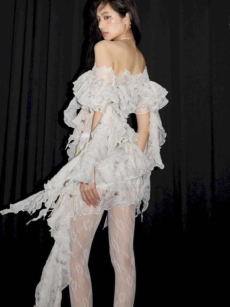 Airy Lightweight Ruffle Top【s0000013208】