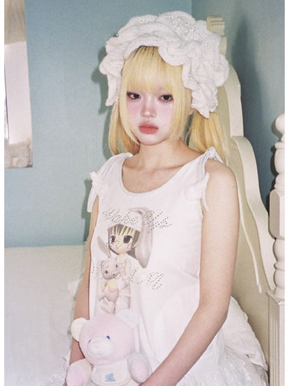 Rhinestone Camisole Tank Top【s0000012675】