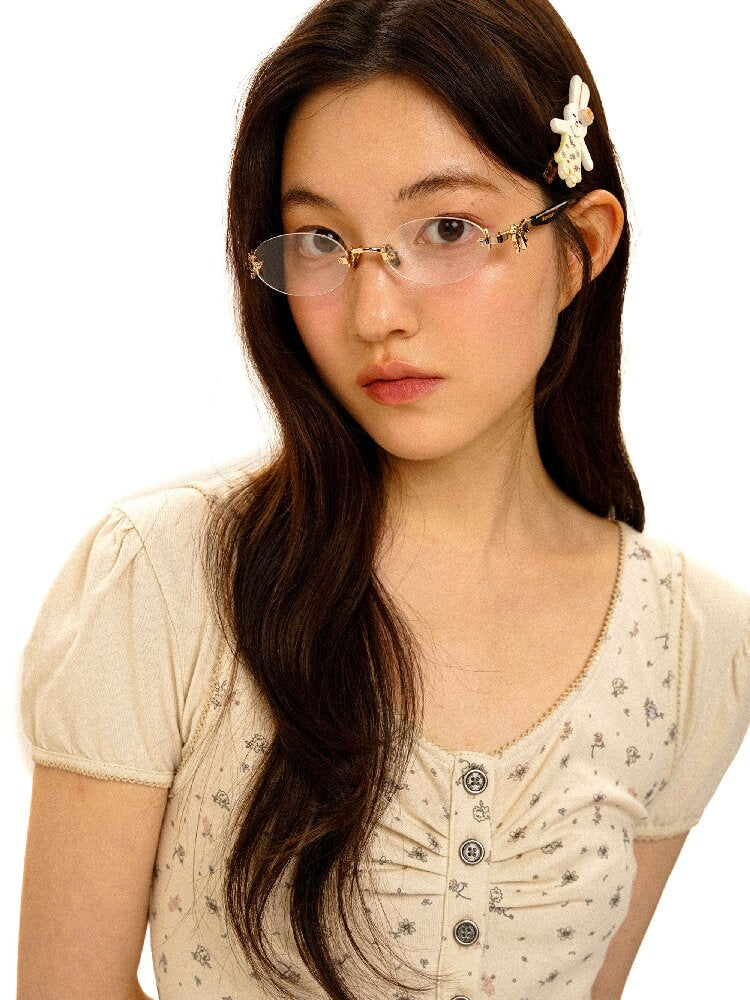 Hand Painted Floral Lace T-Shirt【s0000017920】