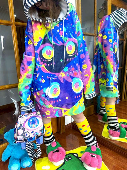 Niche Millennial Style Color Cartoon Plush Top【s0000014636】