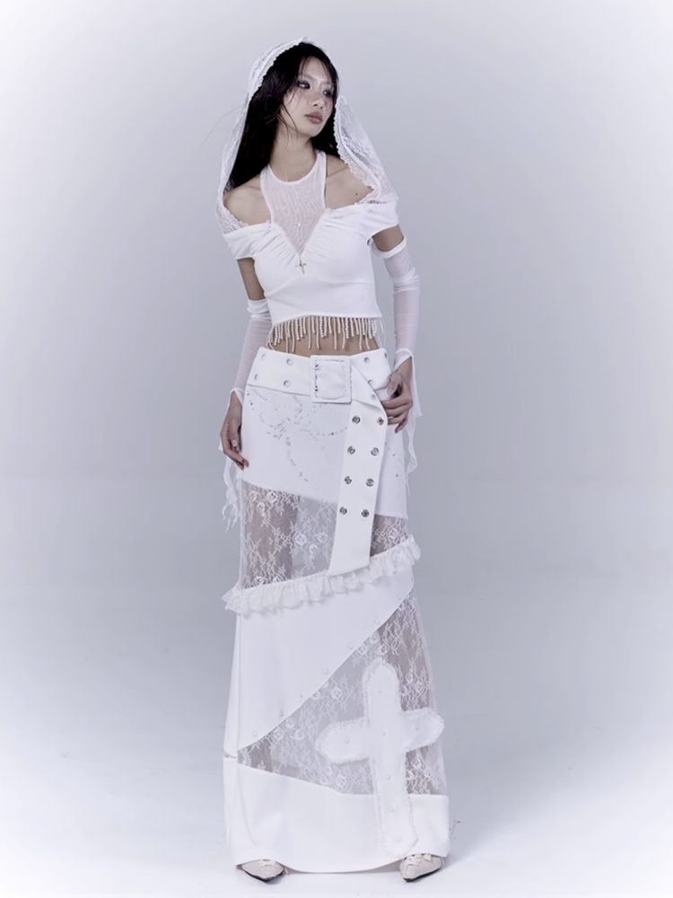 Low waist thin straight long skirt【s0000012381】