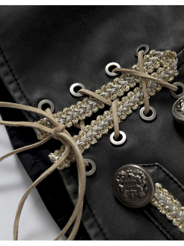 Double-breasted belted waist belt【s0000014464】