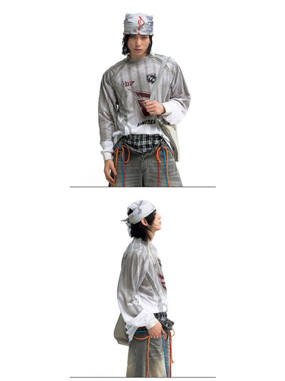 Blokecore Style Long Sleeve Racing T-Shirt【s0000011697】